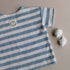 Cosy Roots - Baby T-Shirt „Terry“ blau-weiß gestreift