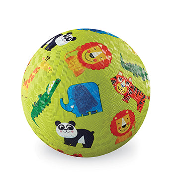 Crocodile Creek - Ball aus Naturkautschuk Dschungeltiere