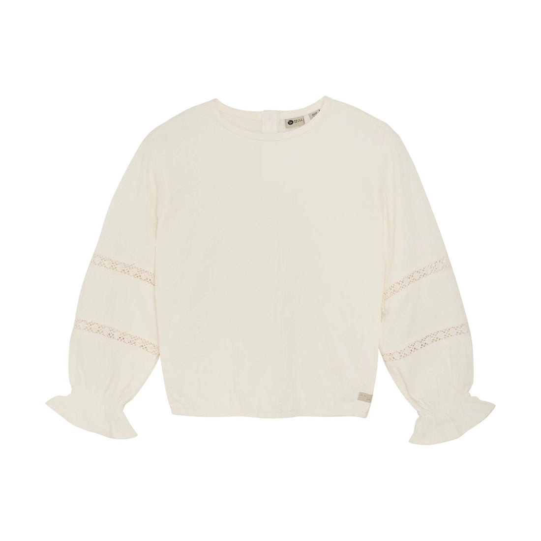 Daily Seven - Mädchen Shirt mit Spitze natur