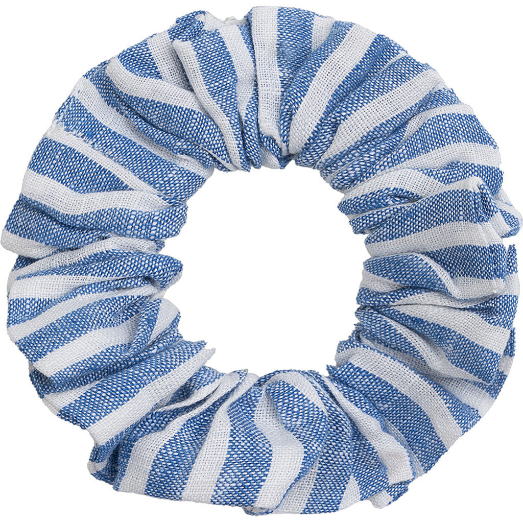 Danamade - Kinder Leinenshorts mit Scrunchie "Dstella" Streifen blau weiß MINI &amp; ME