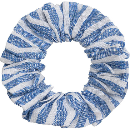 Danamade - Kinder Leinenshorts mit Scrunchie "Dstella" Streifen blau weiß MINI &amp; ME