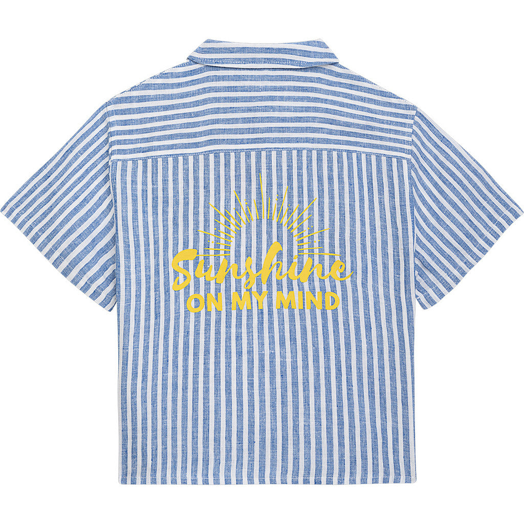 Danamade - Damen Leinenbluse "Dnoa" blau weiß MINI &amp; ME