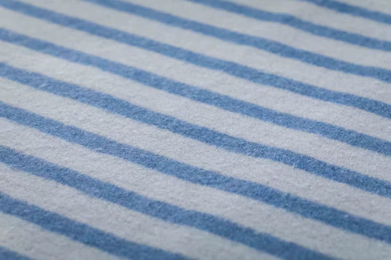 David Fussenegger - Babydecke Baumwolle Mini Marine hellblau