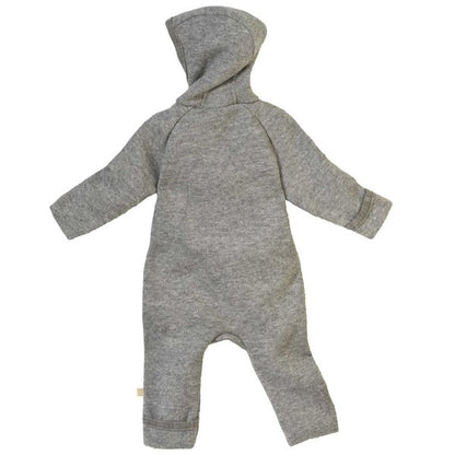 Disana - Baby Walkoverall mit Reisverschluss Wolle grau