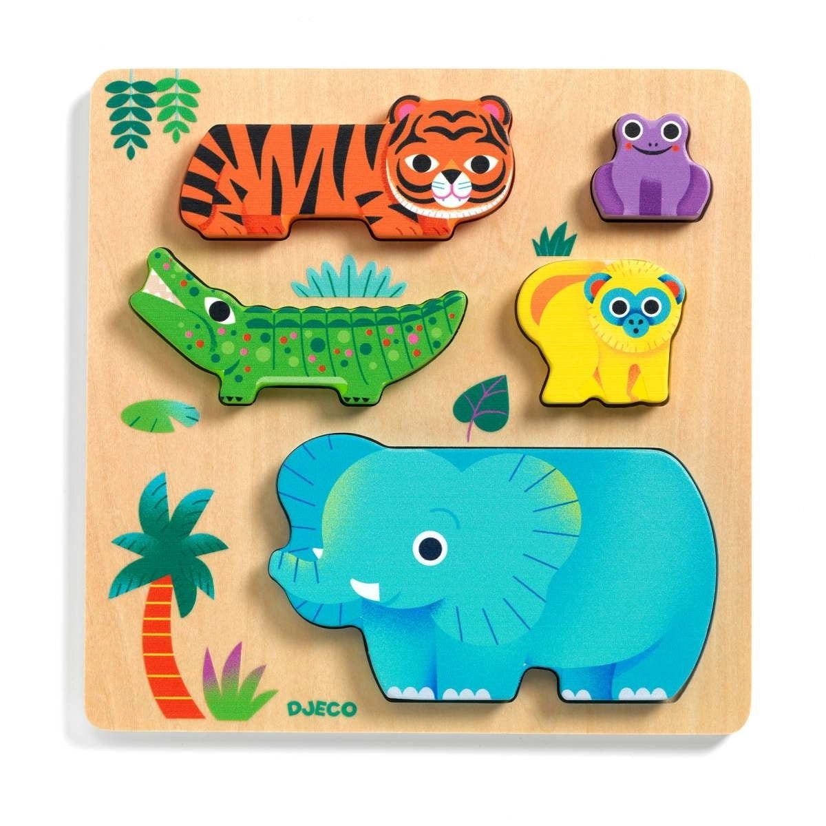 Djeco - Holzpuzzle Woody Wild