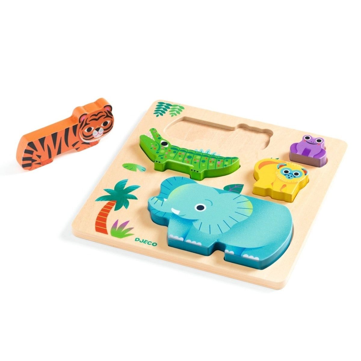 Djeco - Holzpuzzle Woody Wild