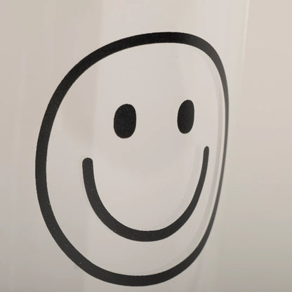Eulenschnitt - Trinkglas Smiley schwarz