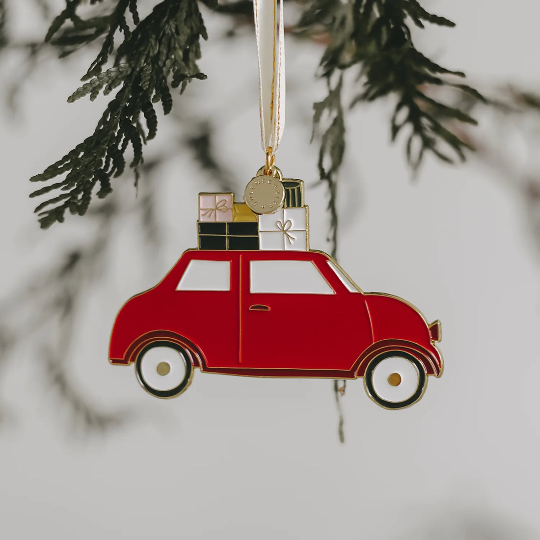 Eulenschnitt - Baumschmuck Weihnachtsauto