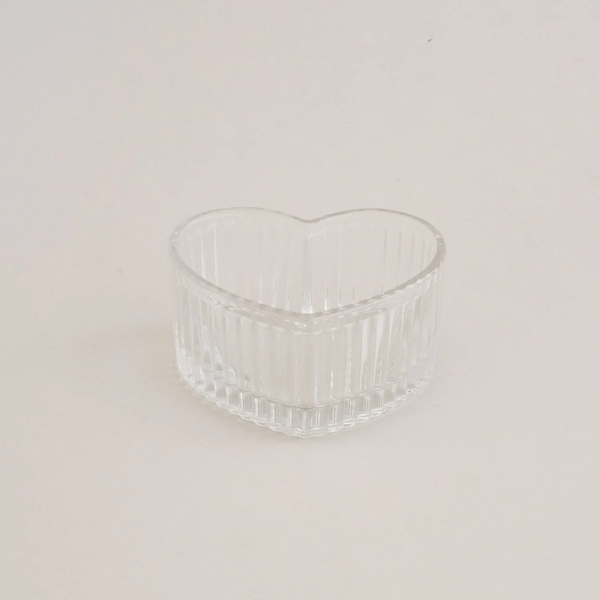 Eulenschnitt - Herzschale Glas