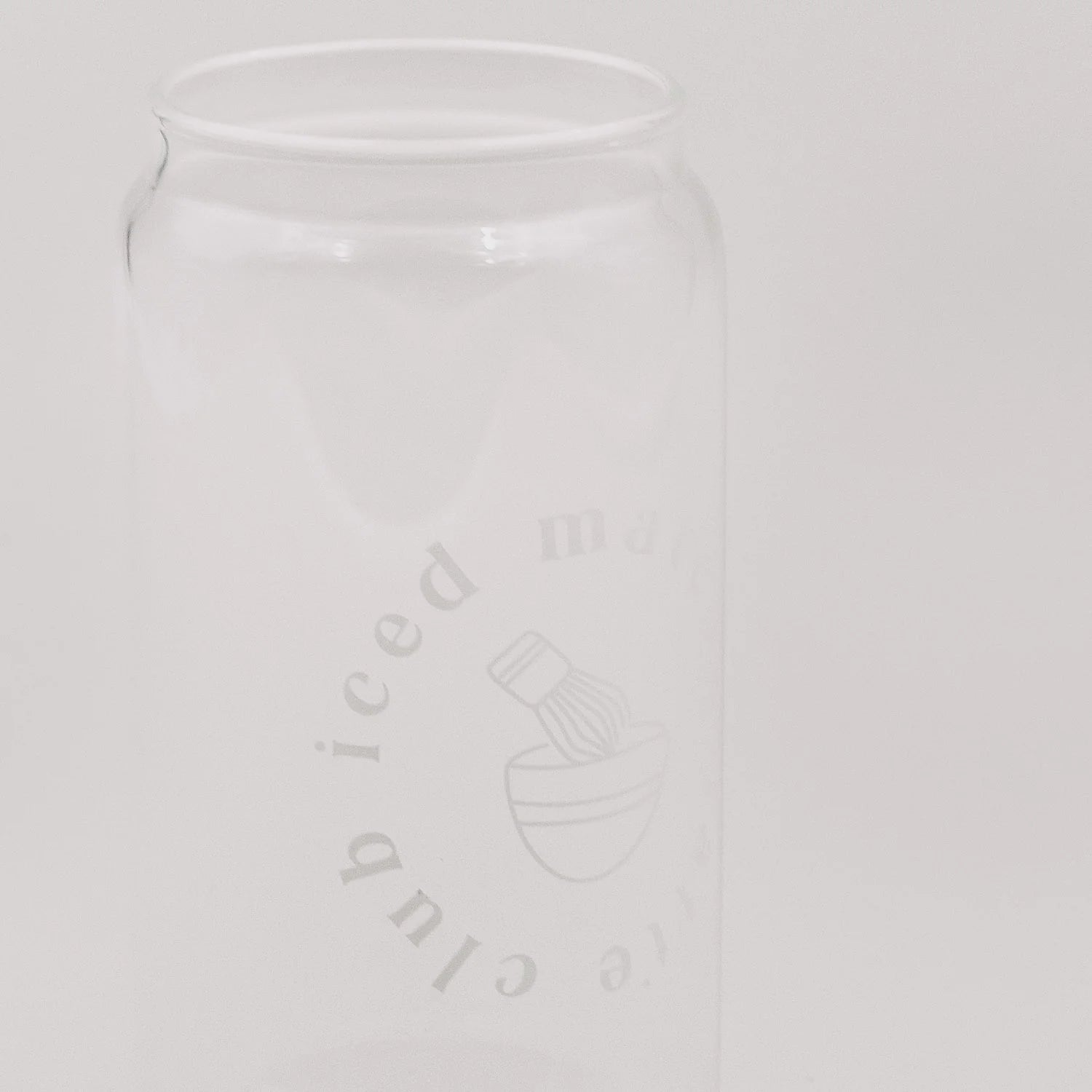Eulenschnitt - Hohes Trinkglas Iced Matcha Latte Club
