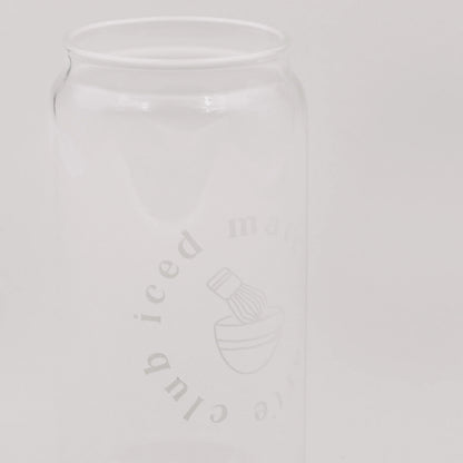 Eulenschnitt - Hohes Trinkglas Iced Matcha Latte Club