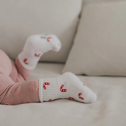 Eulenschnitt - Baby Socken Zuckerstangen MINI &amp; ME
