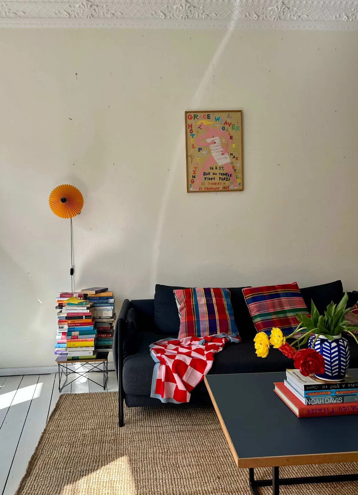 Finding Dodo - Babydecke Alma Cashmere Karo rosa/rot