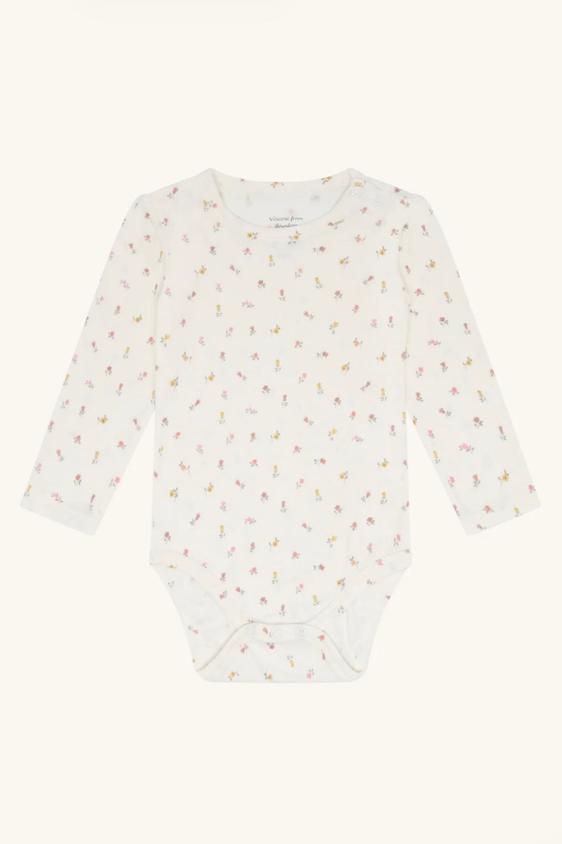 Hust &amp; Claire - Baby Body weiß mit Blümchen