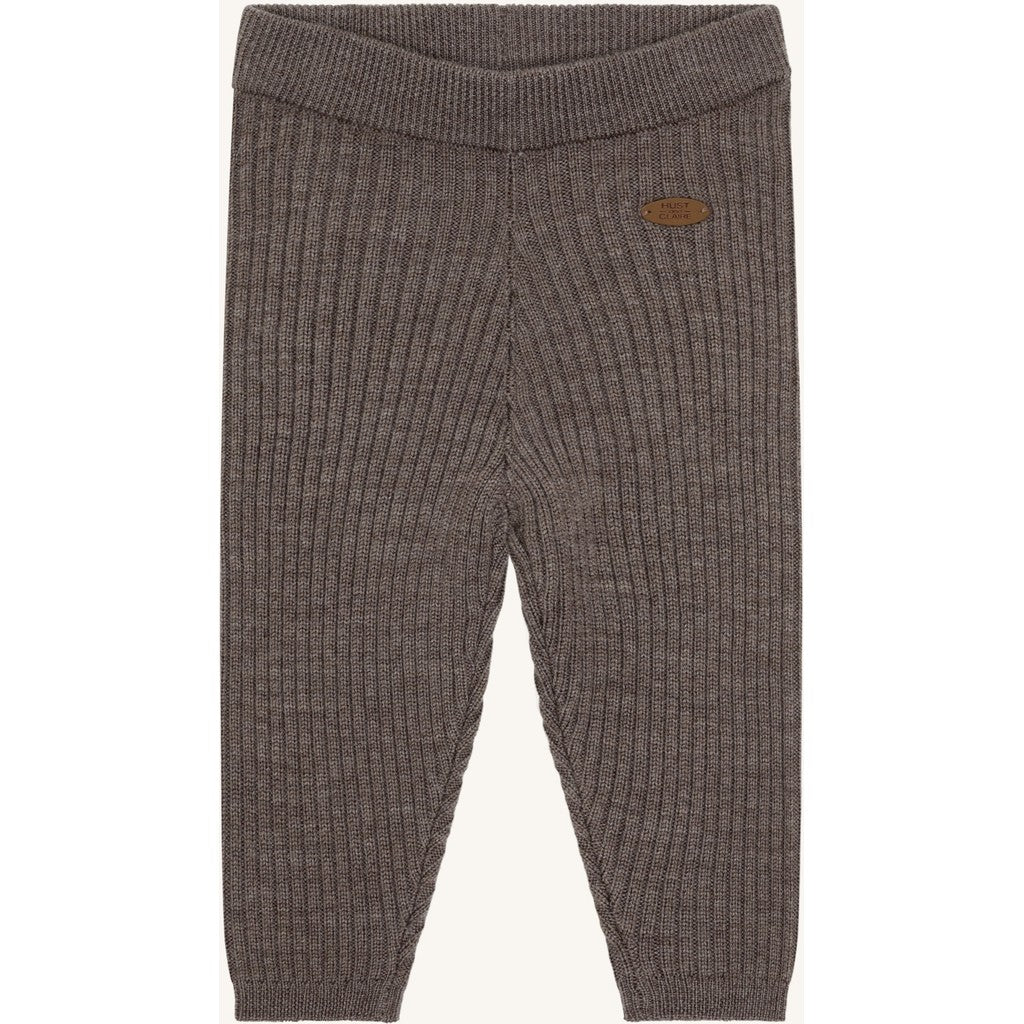 Hust & Claire - Baby Leggings aus Merinowolle Braun