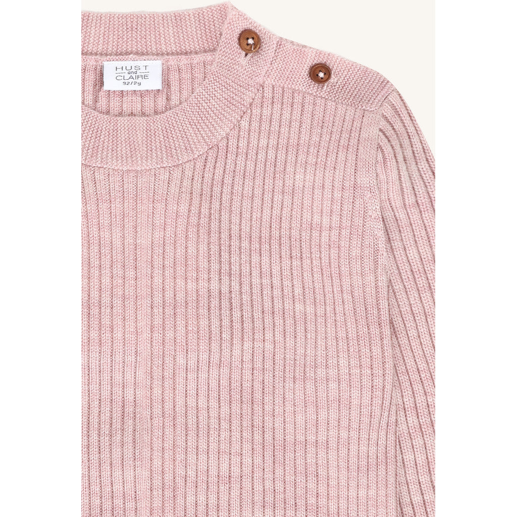 Hust &amp; Claire - Gerippter Baby Merino Pullover