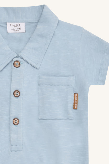Hustandclaire-Body-Blau-Kragen