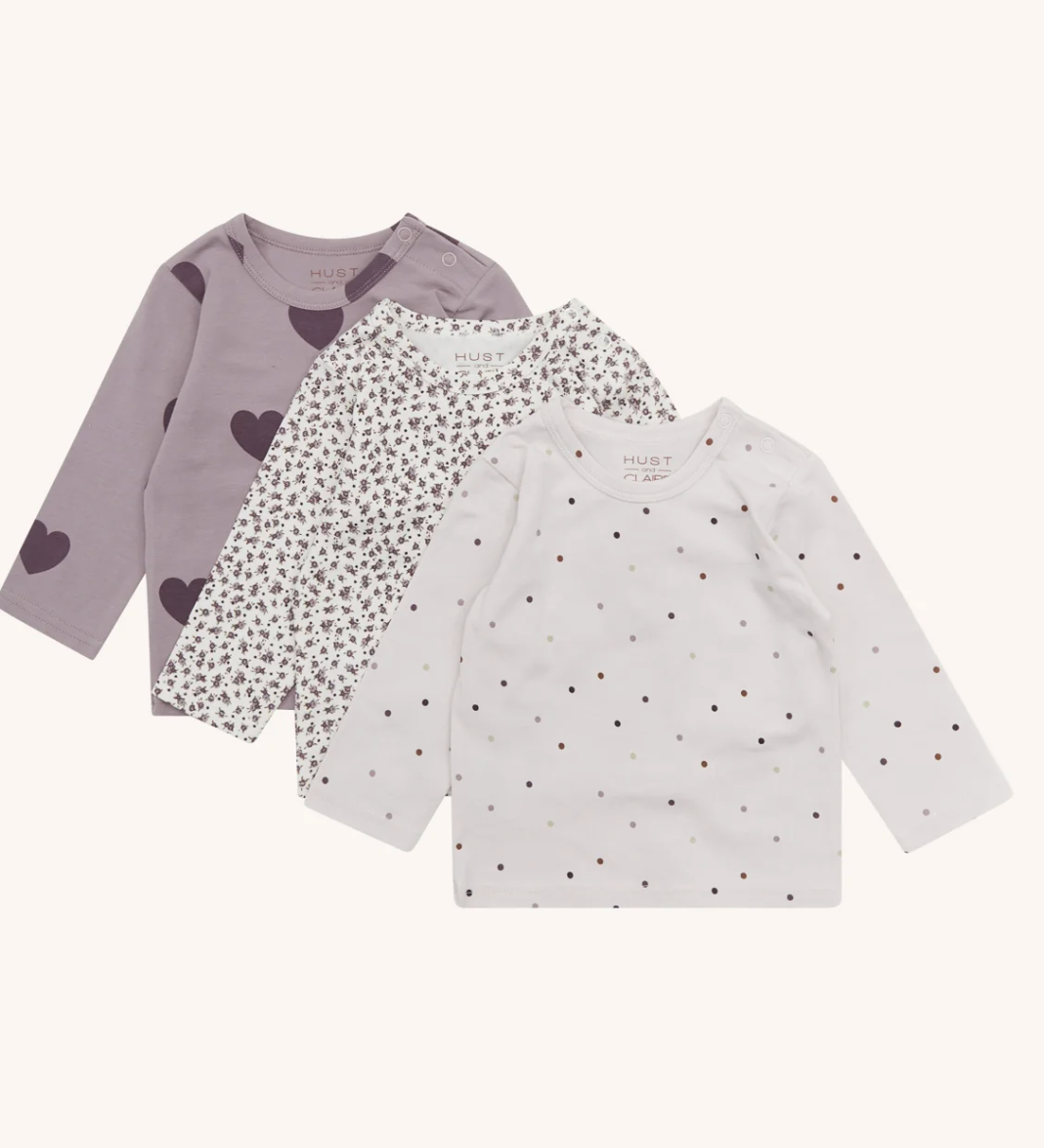 Hust &amp; Claire - Langarm T-Shirt natur mit Blumen