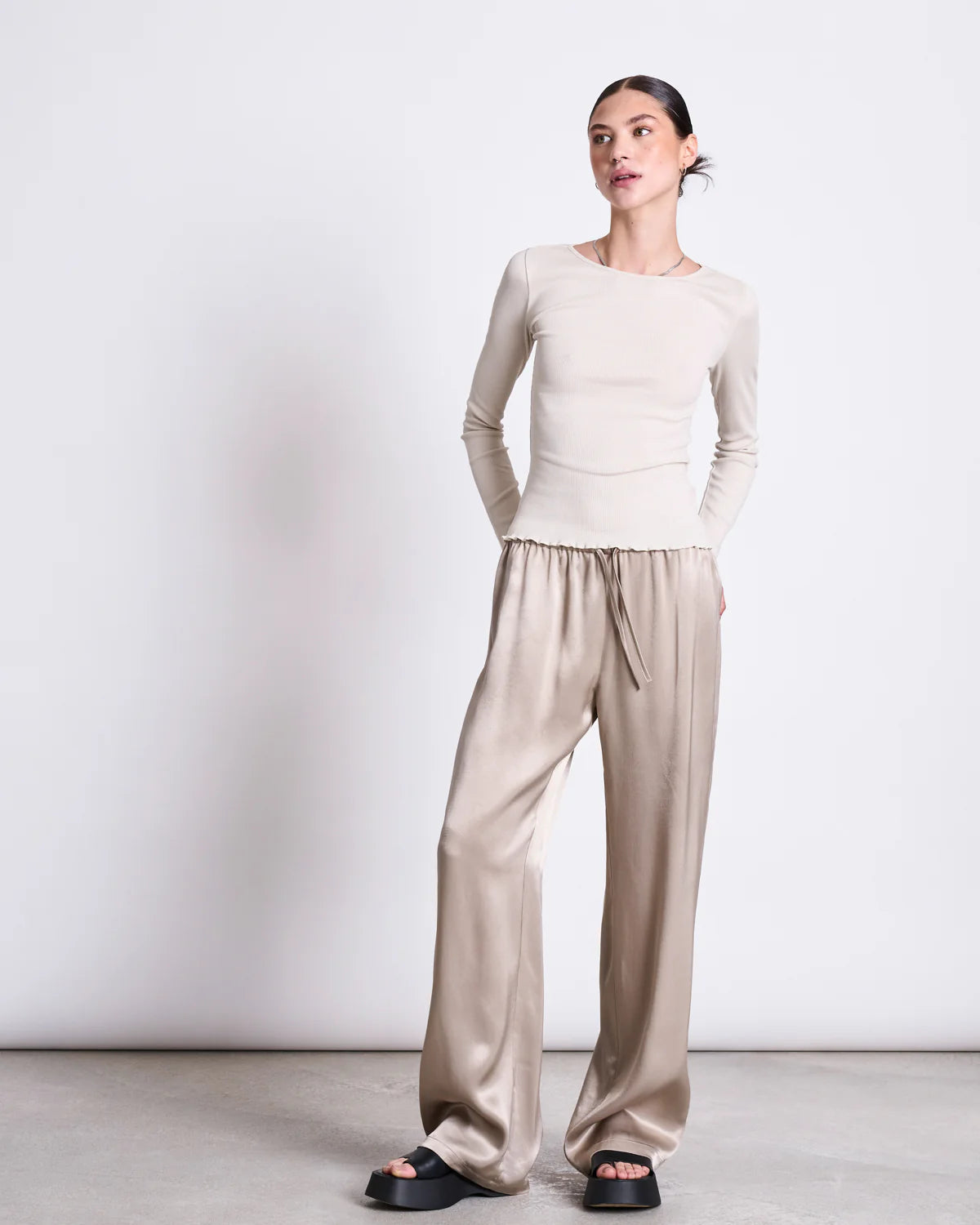 Jan ´n June - Mini-Rib longsleeve Aversa Natur