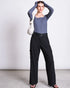 Jan ´n June - squareneck longsleeve Fria blau