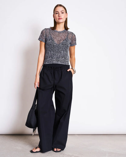 Jan ´n June - Mesh T-Shirt Evie mit Zebra-Print