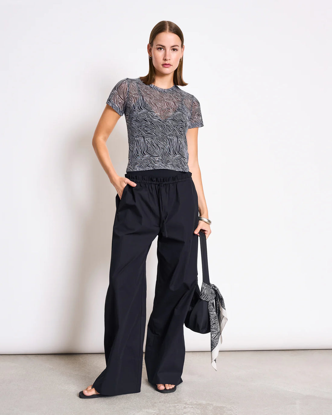 Jan ´n June - Mesh T-Shirt Evie mit Zebra-Print