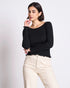 Jan ´n June - Minirib Shirt Aversa schwarz Biobaumwolle