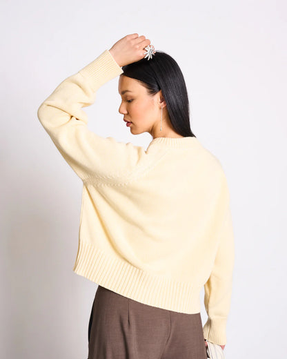 Jan ´n June - Damen Cardigan "Sivia" Gelb