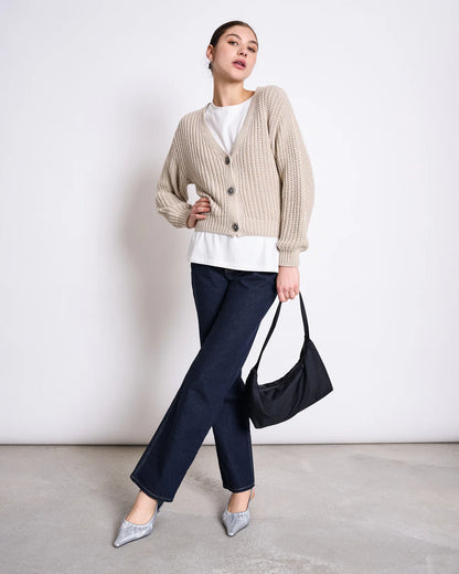 Jan ´n June - Strickjacke Lena beige Baumwolle (Bio)