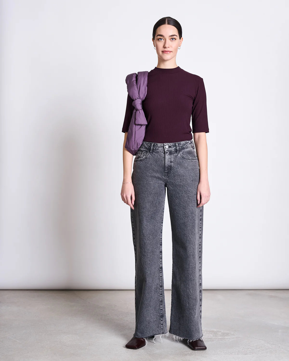 Jan ´n June - Tencel-Shirt Nina bordeaux, fairfashion