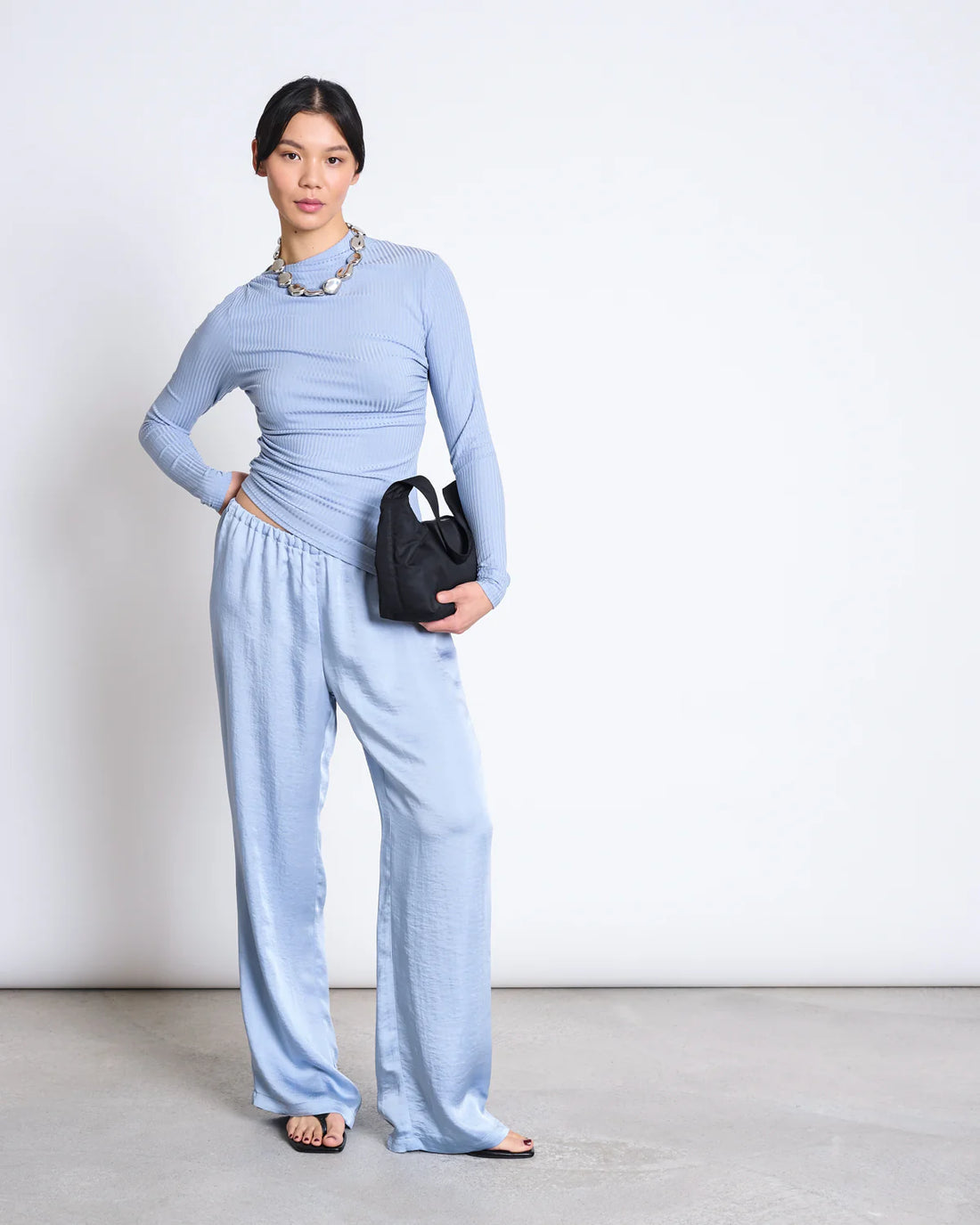 Jan ´n June - Asymmetrisches Langarmshirt Tove Blau