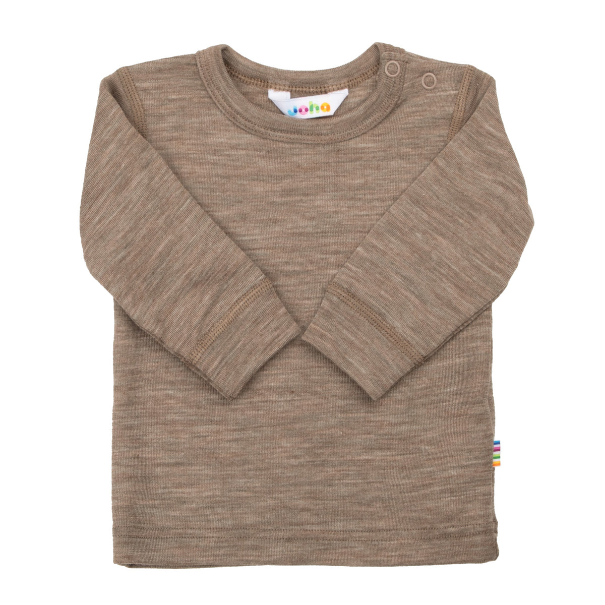 Joha - Kinder Langarmshirt Wolle/ Seide beige - Mädchen und Jungen