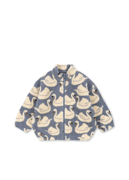 Konges Slojd - Jody Kinder Teddyjacke Schwäne