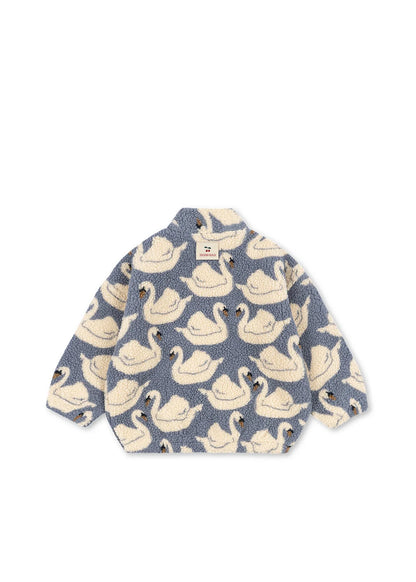Konges Slojd - Jody Baby Teddyjacke Schwäne