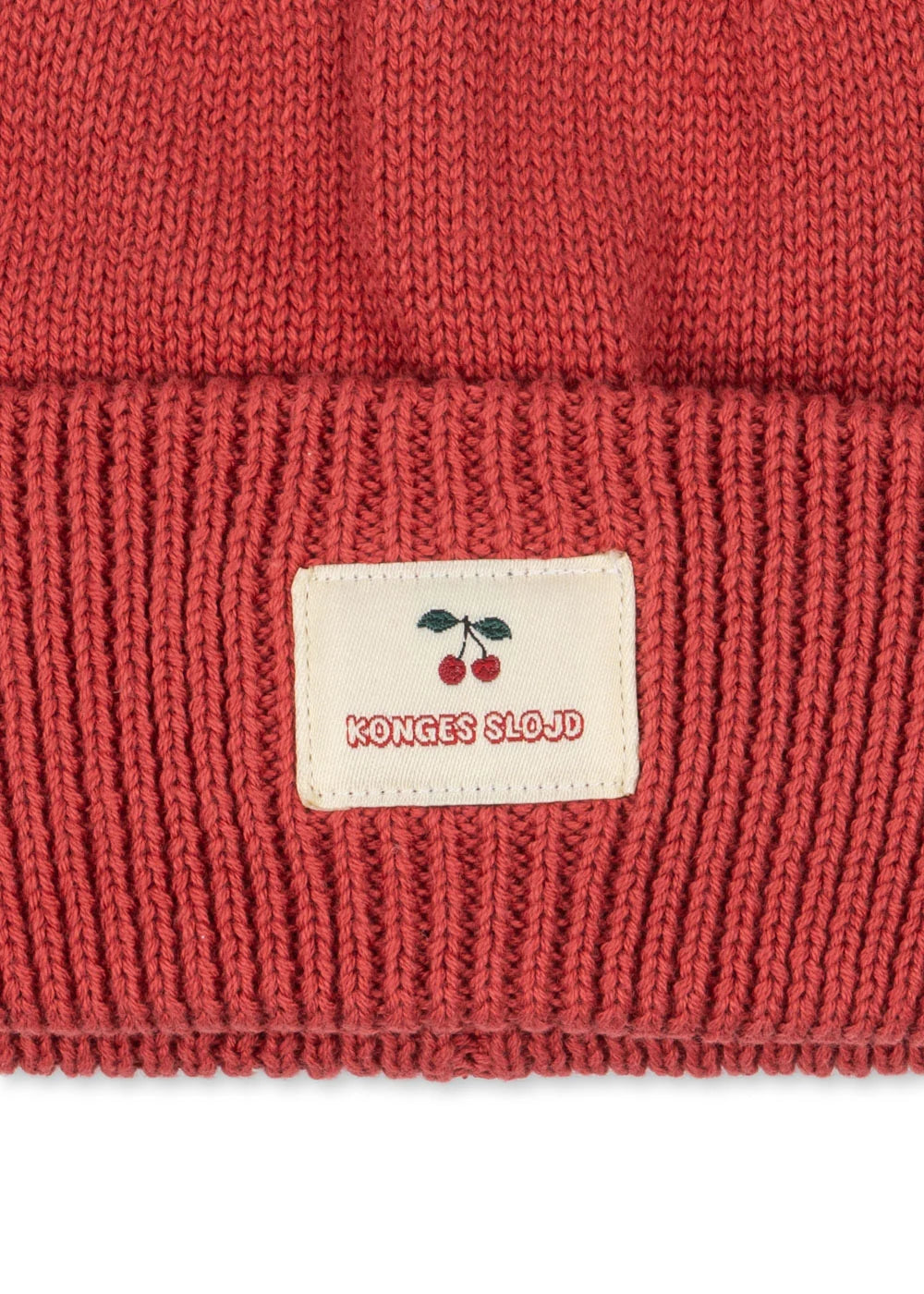 Konges Slojd - Kinder Beanie Avely Baumwolle rot