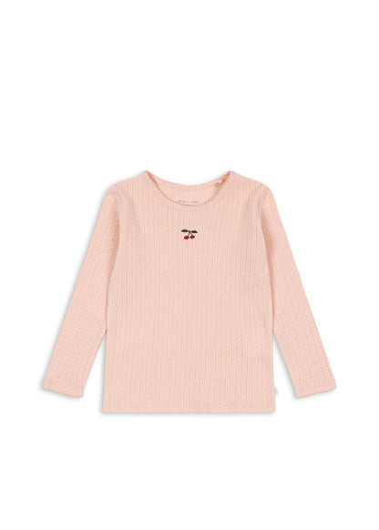 Konges Slojd - Kinder Langarmshirt "Minnie" rosa mit Kirsche
