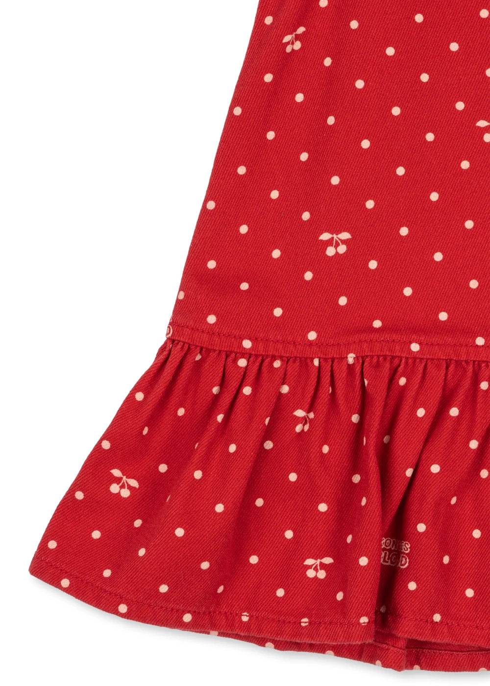 Konges Slojd - Baby Kleid Magot Baumwolle (bio) rot mit Punkten