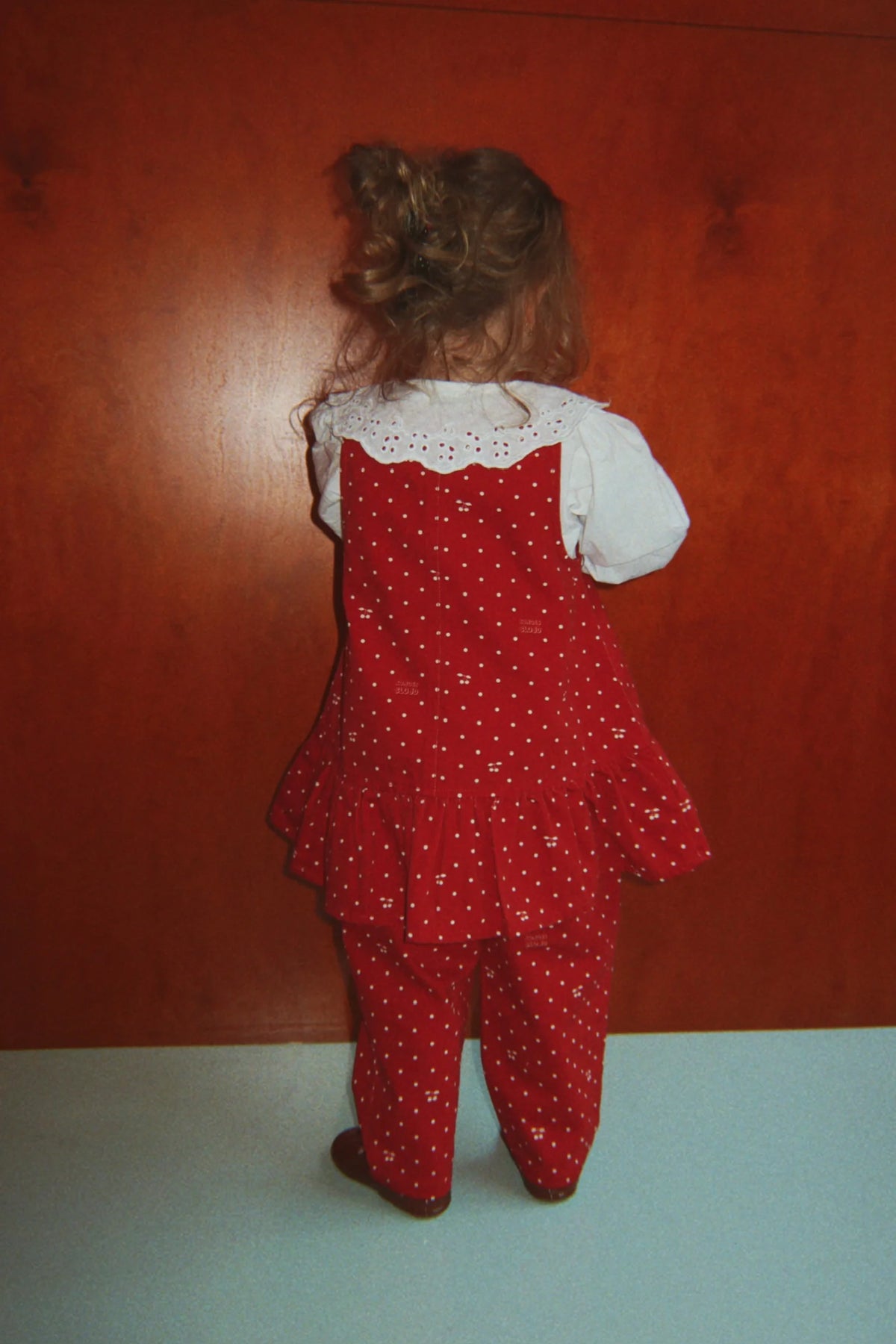 Konges Slojd - Kinder Kleid Magot Baumwolle (bio) rot mit Punkten (Kopie)