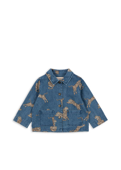 Konges Slojd - Jeansjacke mit Tiger-Print für Kinder