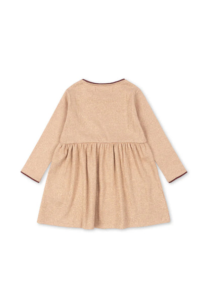 Konges Slojd - Kinder Kleid "Roli” in beige für Mädchen an besonderen Anlässen