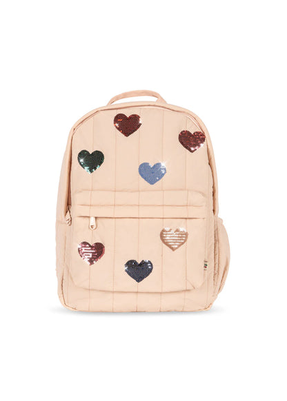 Konges Slojd - Rucksack für Kinder/Mädchen mit Herzen in rosa