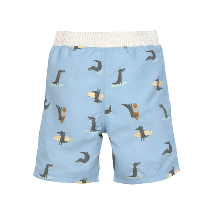 Lässig-Badehose-Krokodil-blau