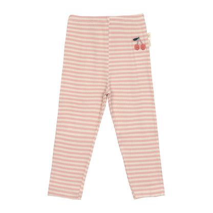 Lässig - Kinder Legging mit Streifen und Kirschen