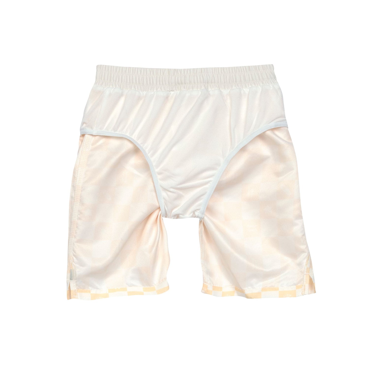 Lässig-badehose-karriert-gelb