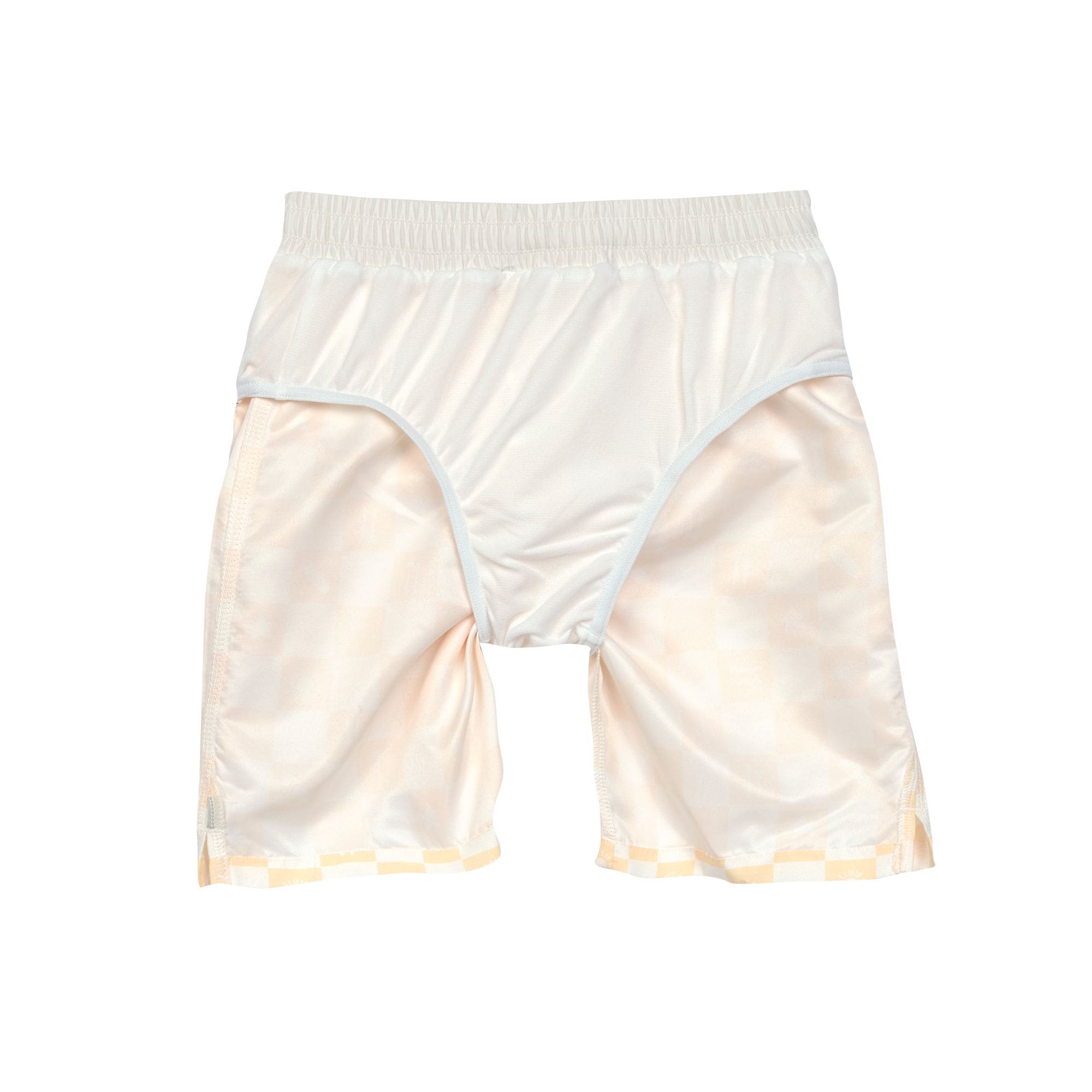 Lässig-badehose-karriert-gelb