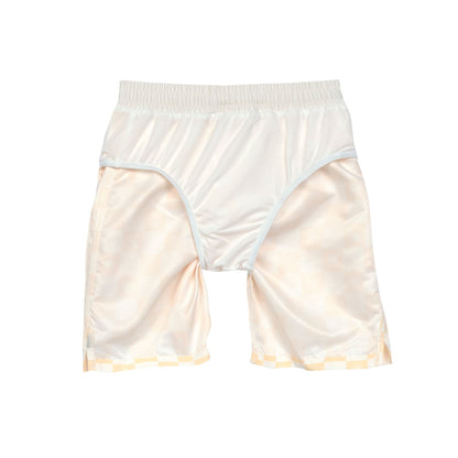 Lässig-badehose-karriert-gelb