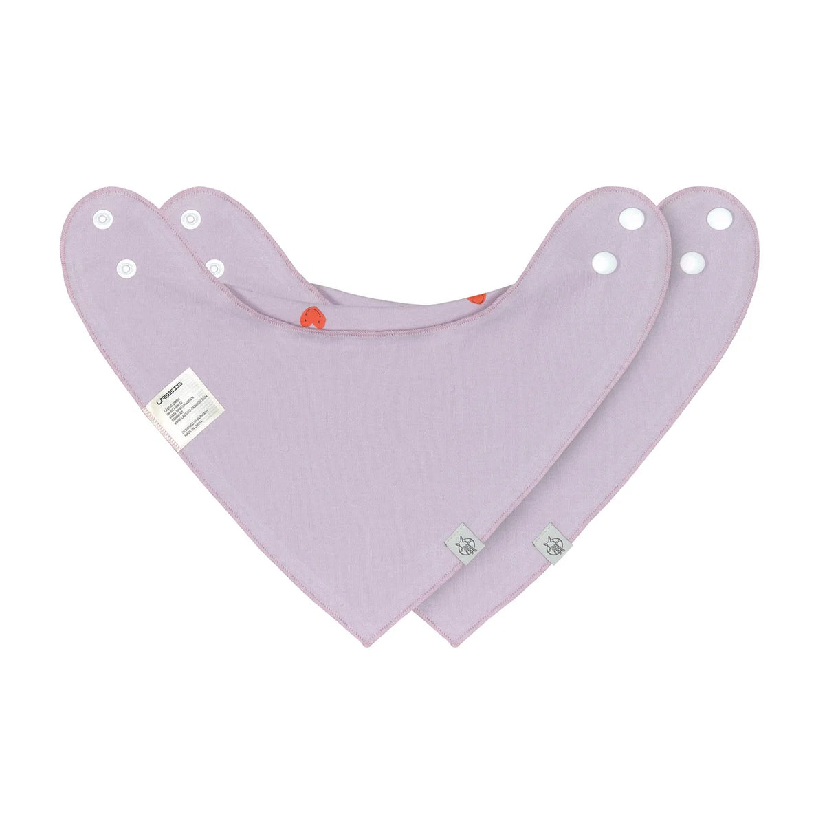Lässig - Baby Dreieckstuch 2er-Set Happy Rascals Herz (bio)