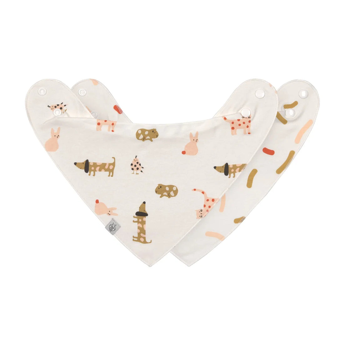 Lässig - Baby Dreieckstuch 2er-Set Little Mateys Spicy Orange (bio)