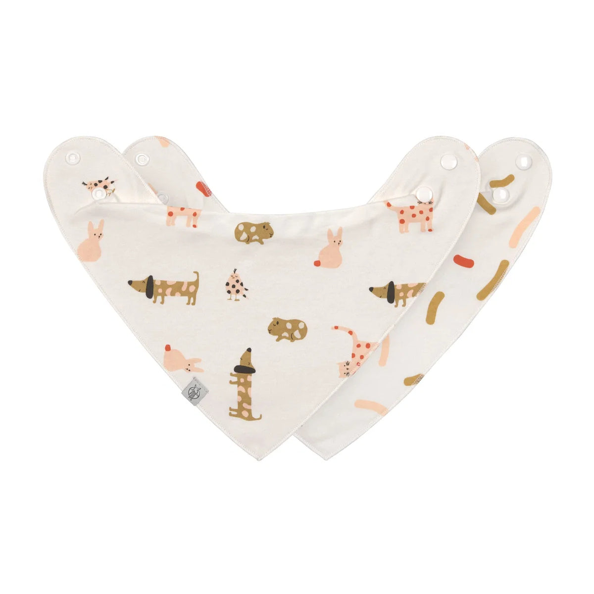 Lässig - Baby Dreieckstuch 2er-Set Little Mateys Spicy Orange (bio)