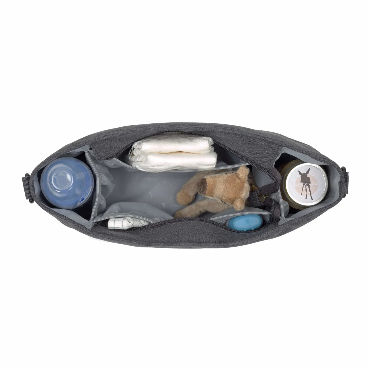 Lässig - Kinderwagen Organizer Goldie Grau